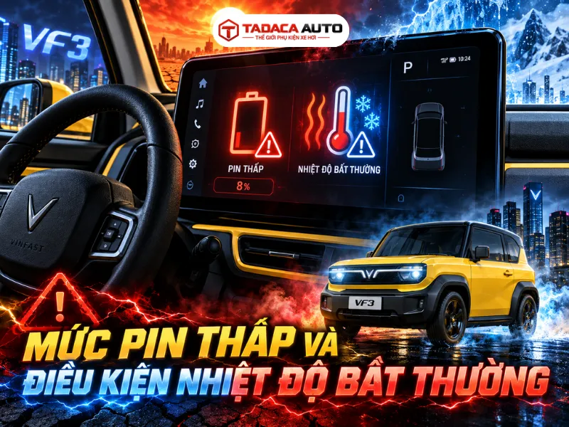 Mức pin thấp và điều kiện nhiệt độ bất thường