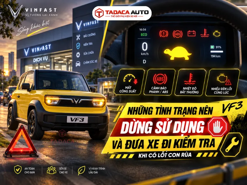 Những tình trạng nên dừng sử dụng và đưa xe đi kiểm tra