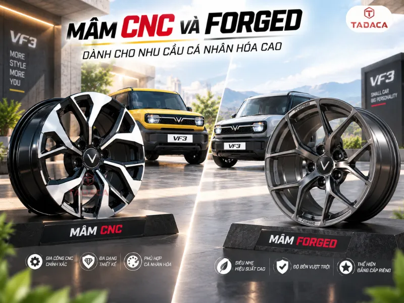 Mâm CNC và forged dành cho nhu cầu cá nhân hóa cao