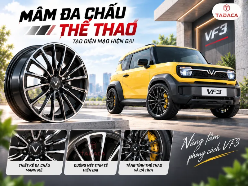 Mâm đa chấu thể thao tạo diện mạo hiện đại