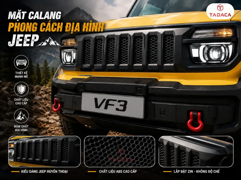 Mặt calang phong cách địa hình Jeep, Defender và Hummer