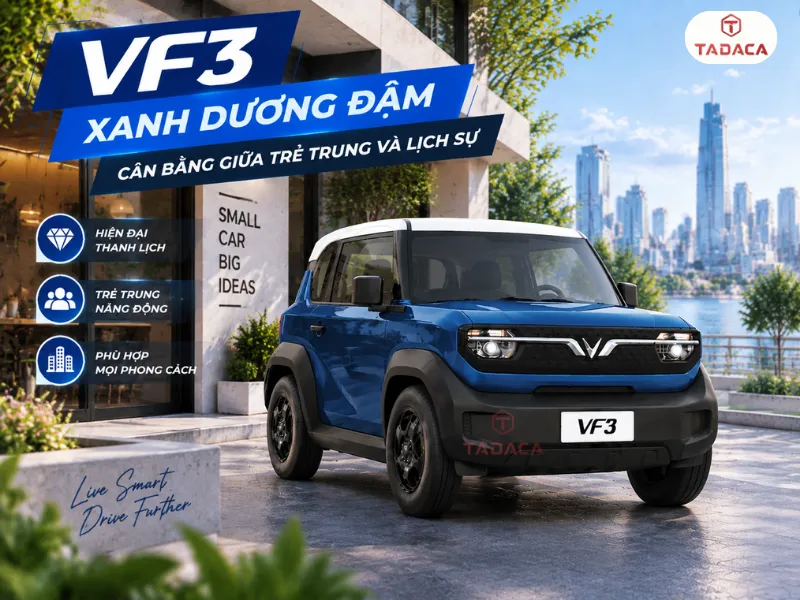 Xanh dương đậm cân bằng giữa trẻ trung và lịch sự