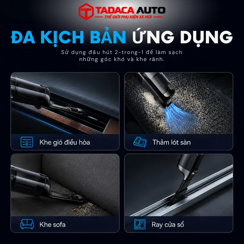 Hướng dẫn sử dụng máy hút bụi cầm tay Baseus A5 cao cấp
