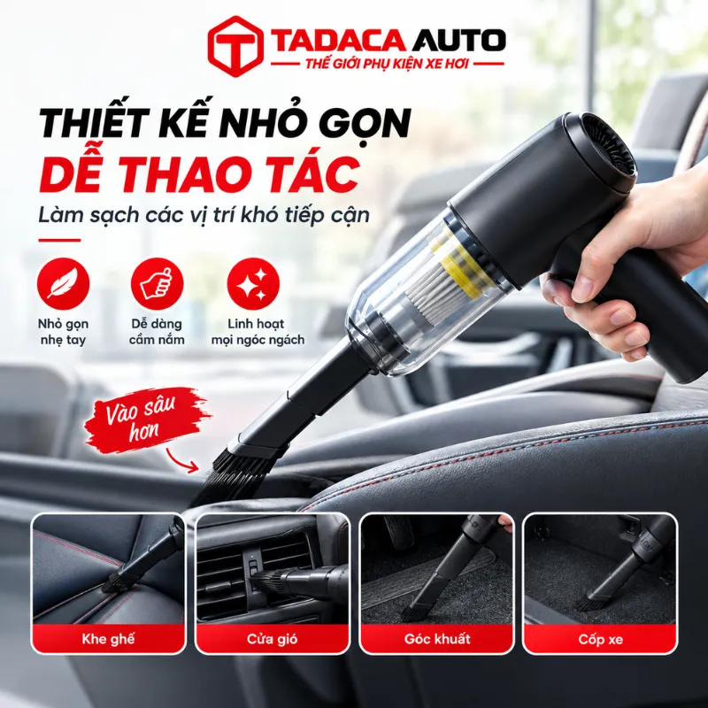 Thiết kế nhỏ gọn, dễ dàng thao tác