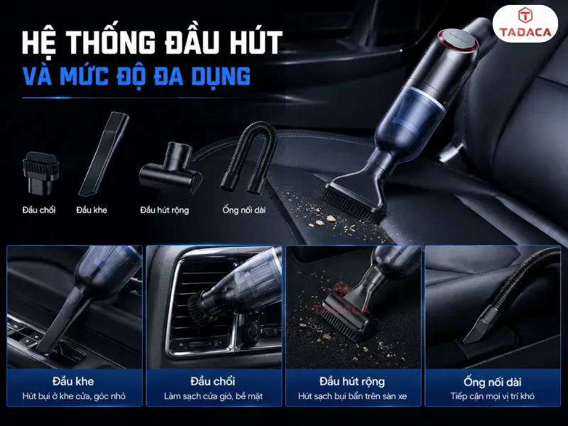 Hệ thống đầu hút và mức độ đa dụng