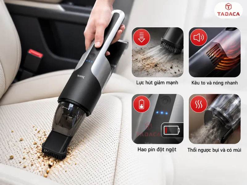 Dấu hiệu máy hút bụi Hoco PH16 bị yếu và cần vệ sinh