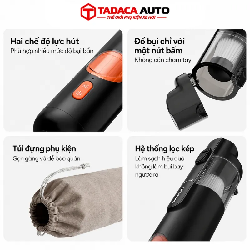 Lưu ý khi sử dụng máy hút bụi không dây Deerma XC01