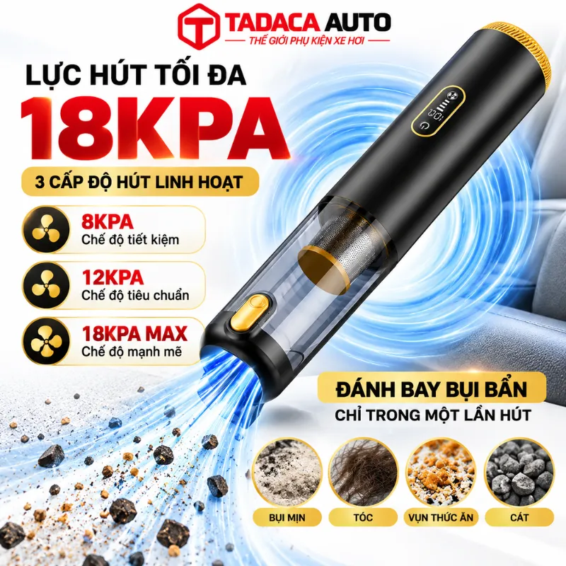 Lực Hút 18kPa Mạnh Mẽ