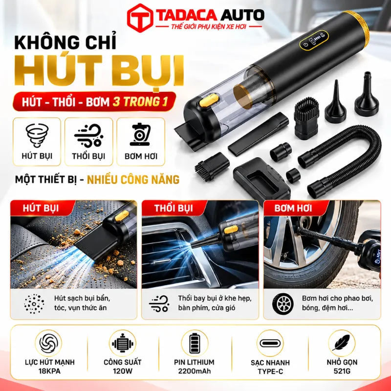 Thiết Kế 3 Trong 1 Tiện Ích