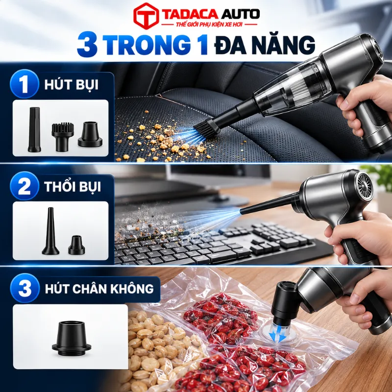Thiết kế 3 trong 1 đa năng