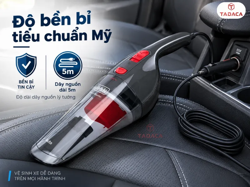 Độ bền bỉ tiêu chuẩn Mỹ và độ dài dây nguồn lý tưởng