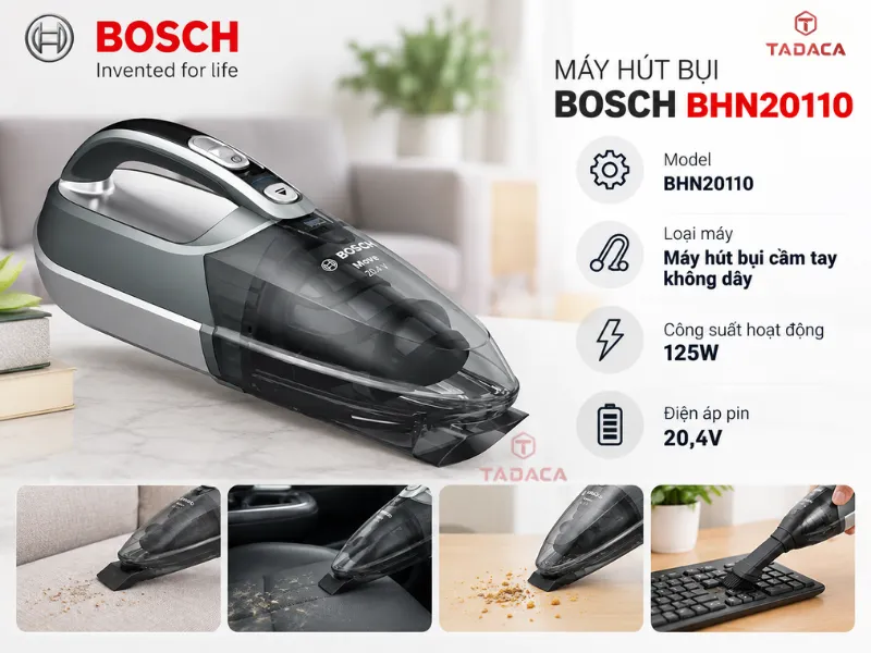 Thông số kỹ thuật máy hút bụi Bosch BHN20110 