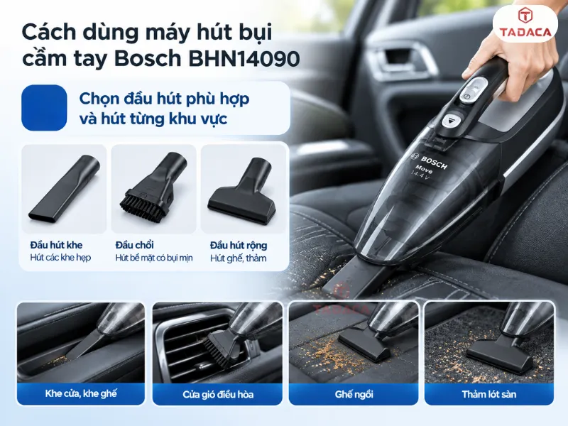Làm sạch hộp bụi và bộ lọc