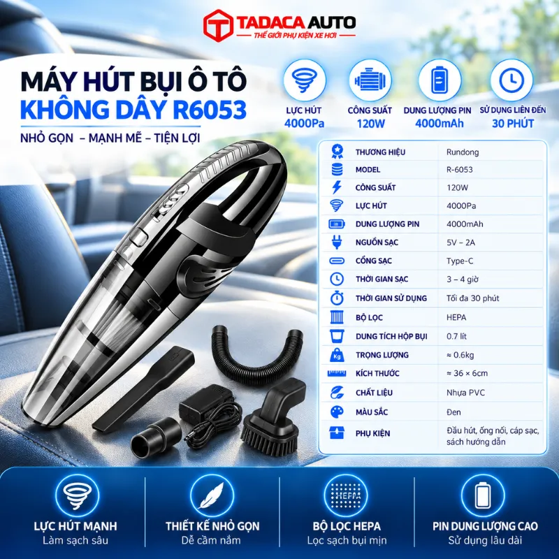 thông số máy hút bụi R6053