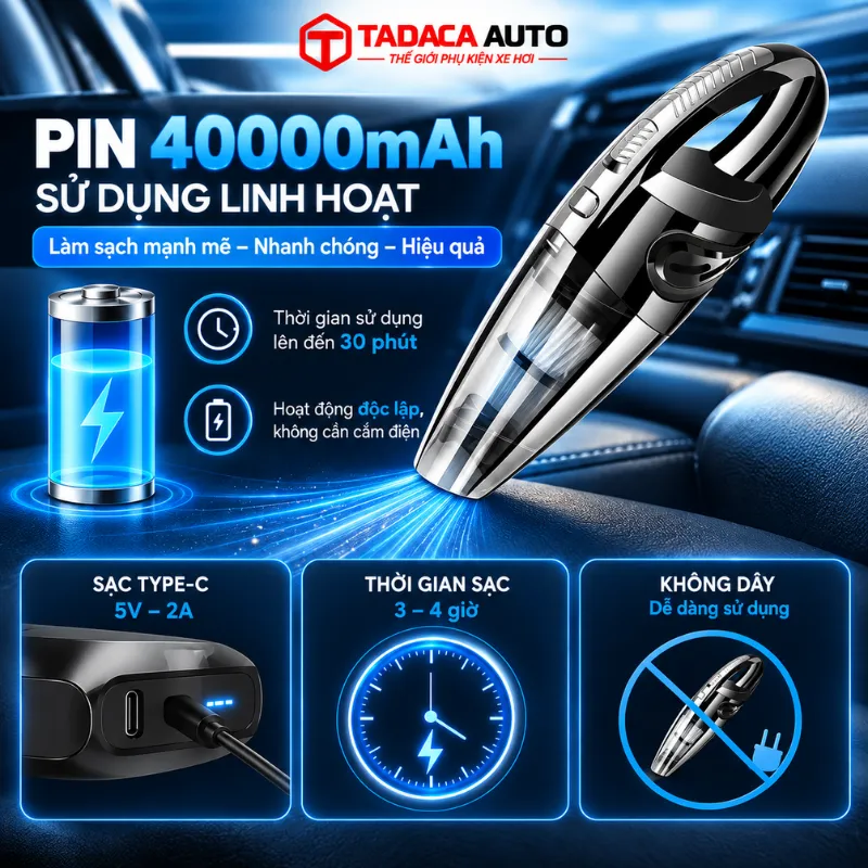 Pin 4000mAh mang lại khả năng sử dụng linh hoạt