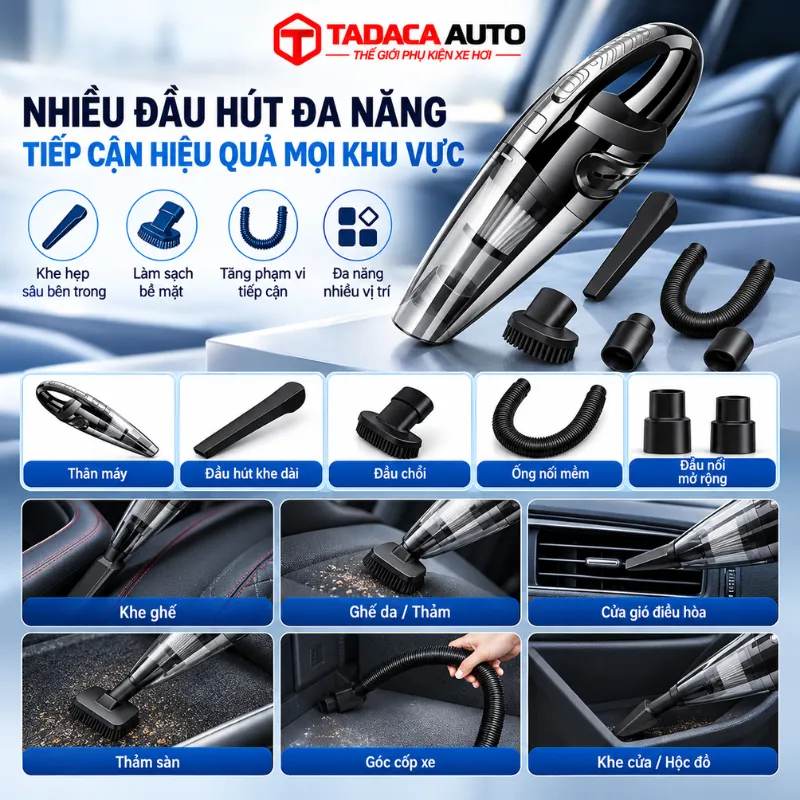 Nhiều đầu hút đa năng