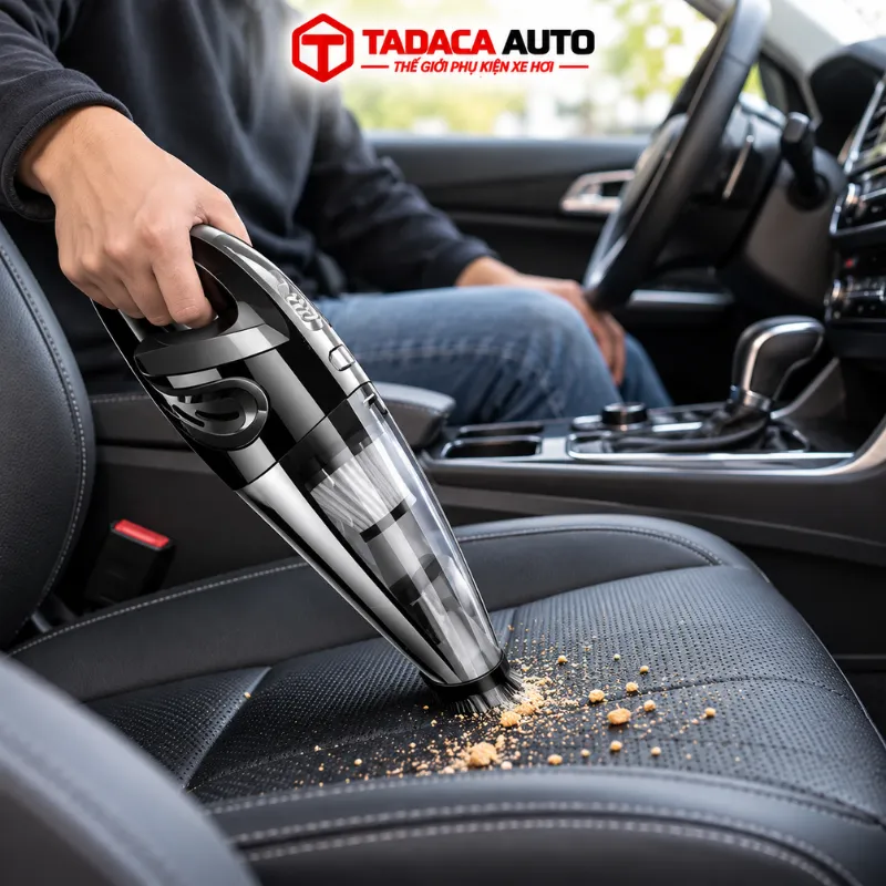 Hướng dẫn các bước sử dụng máy hút bụi ô tô không dây R6053