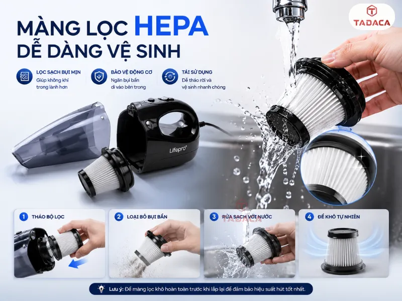 Ưu và nhược điểm của máy hút bụi ô tô Lifepro L368 VC