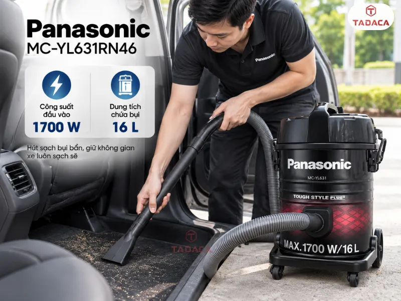 Panasonic MC-YL631RN46 công suất lớn vệ sinh xe thường xuyên