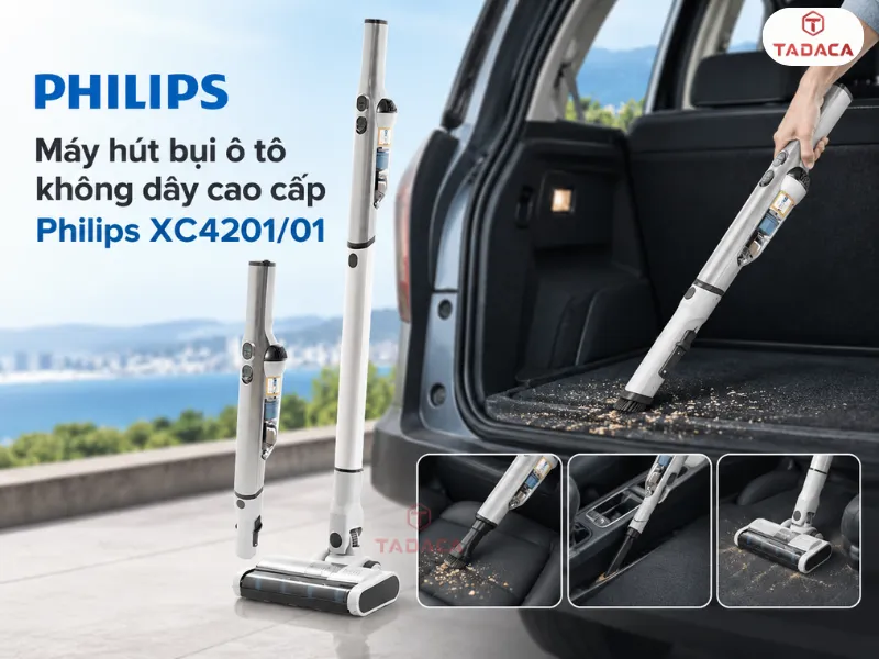 Máy hút bụi ô tô không dây cao cấp Philips XC4201/01