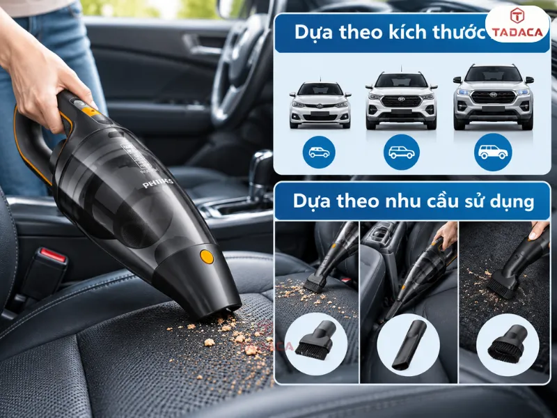 Kinh nghiệm chọn mua máy hút bụi xe hơi Philips phù hợp