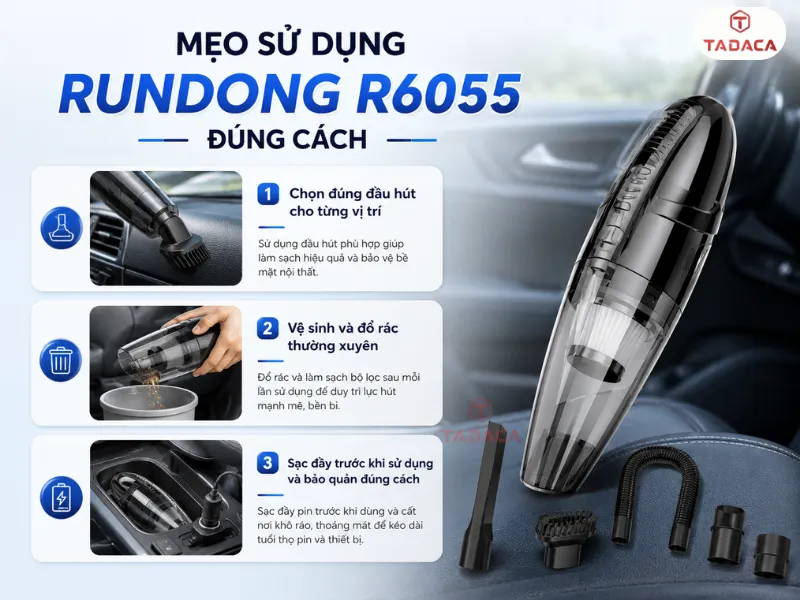 Mẹo sử dụng Rundong R6055 đúng cách để tăng tuổi thọ cho máy 