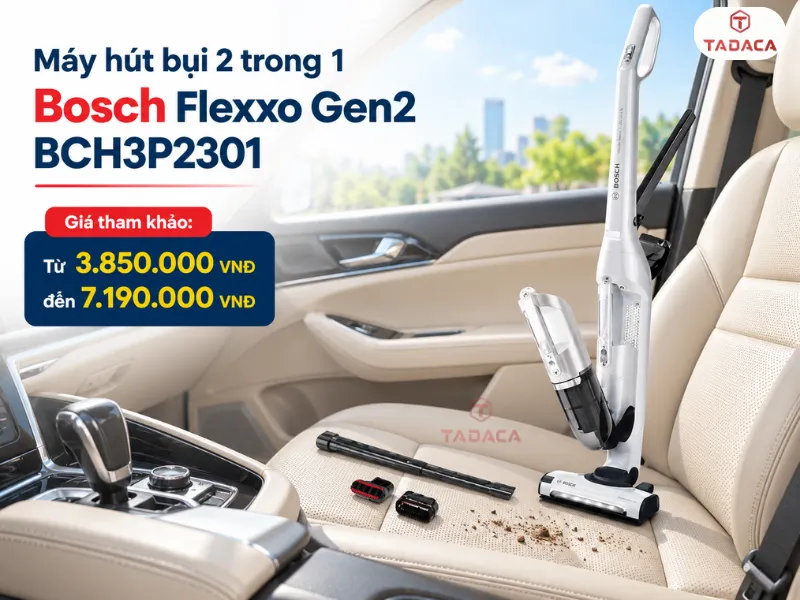 Máy hút bụi 2 trong 1 Bosch Flexxo Gen2 BCH3P2301