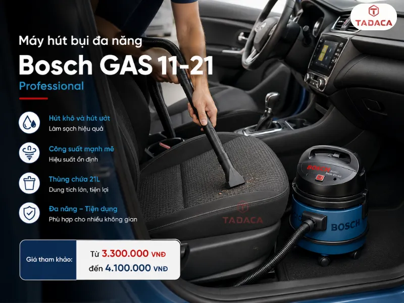 Máy hút bụi đa năng Bosch GAS 11-21 Professional