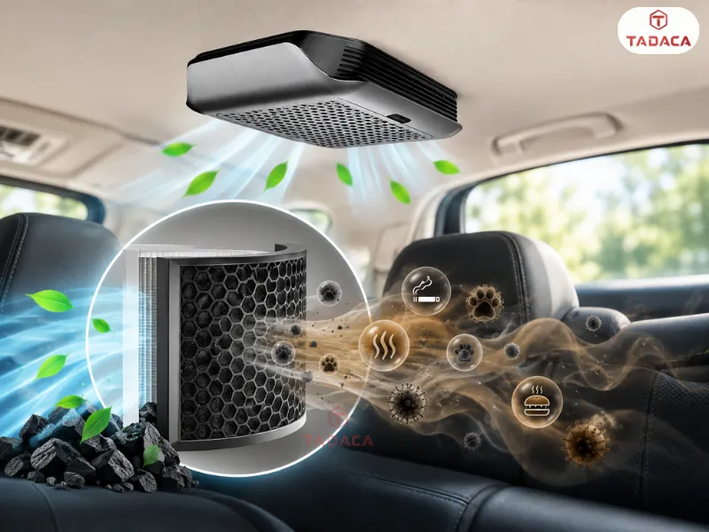 Lớp 4 - Màng lọc than hoạt tính (Active Carbon) hấp phụ mùi và khí gây khó chịu