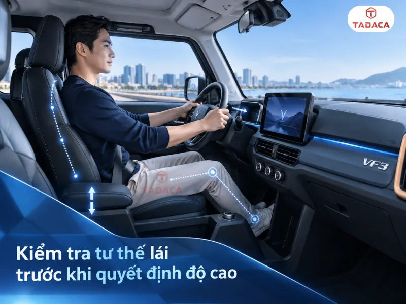 Kiểm tra tư thế lái trước khi quyết định độ cao