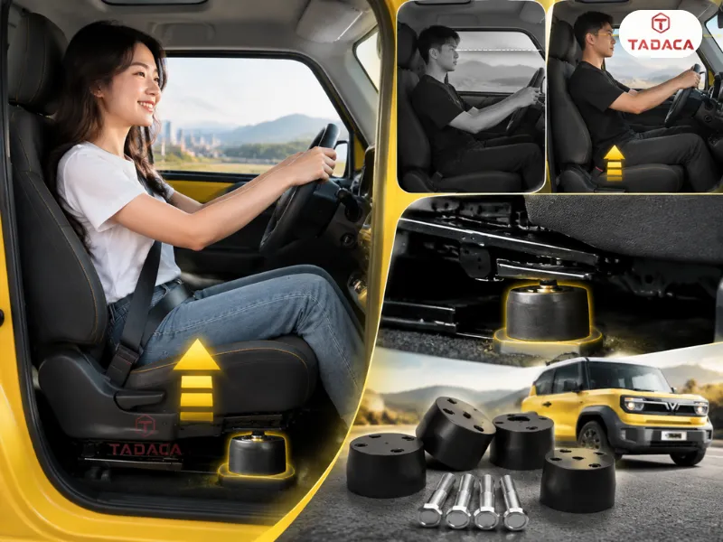 nâng ghế vf3 theo yêu cầu