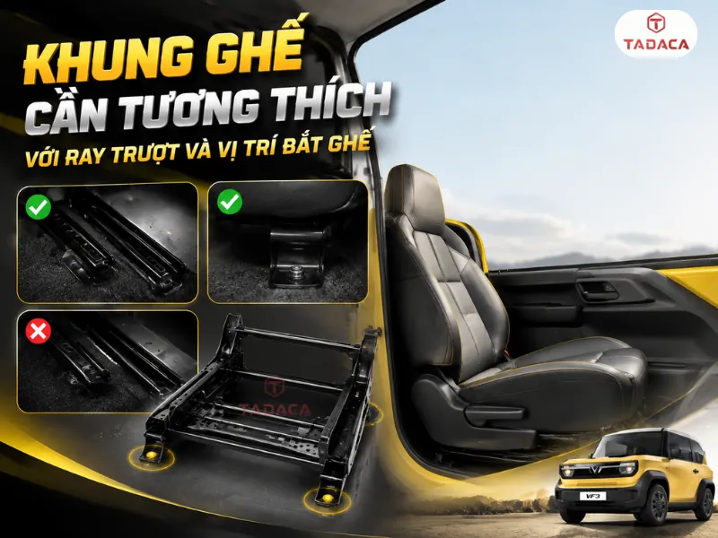 Ưu tiên bộ khung thiết kế đúng form VF3