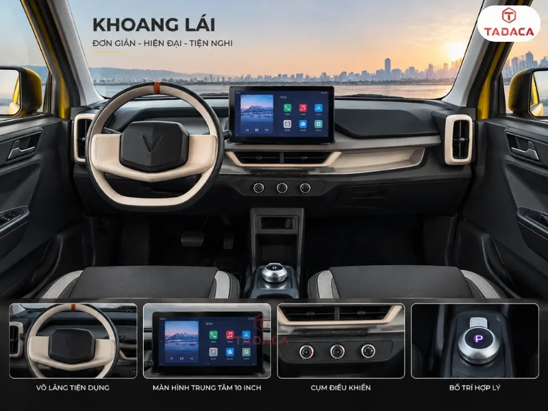 Khoang lái, màn hình và cách bố trí điều khiển