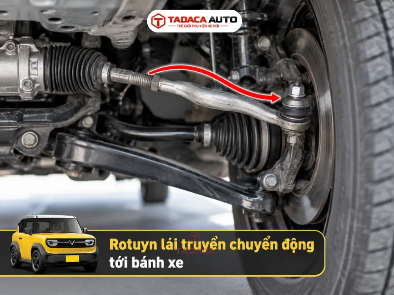 Rotuyn lái truyền chuyển động tới bánh xe
