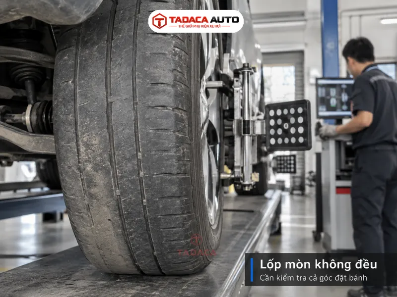 Vô lăng có độ rơ hoặc xe khó giữ hướng