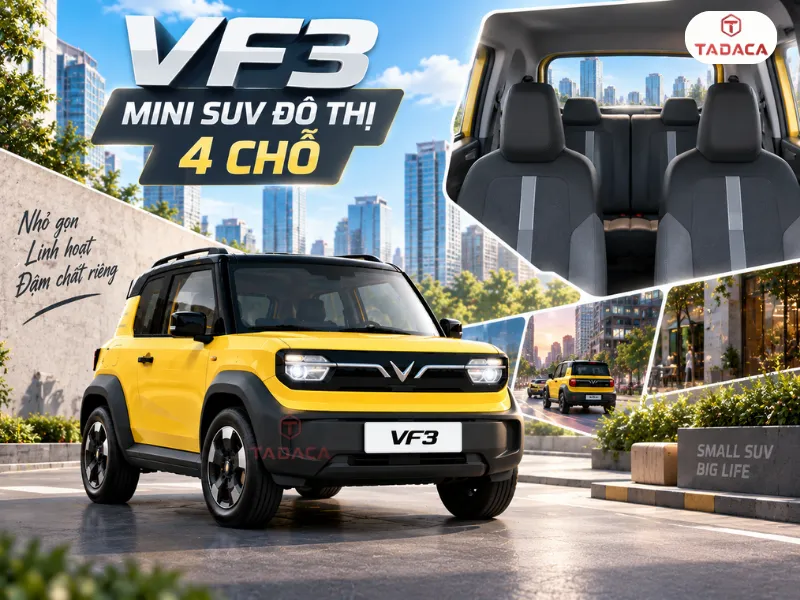 VF3 thuộc nhóm mini SUV đô thị 4 chỗ