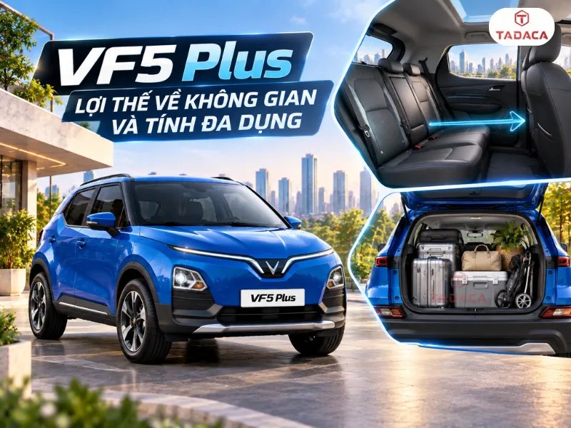 VF5 Plus có lợi thế về không gian và tính đa dụng