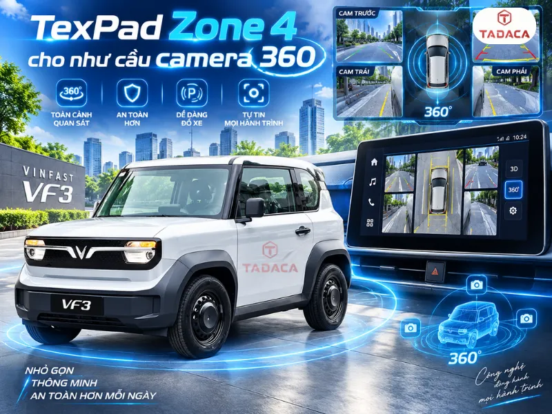 TexPad Zone 4 Plus hoặc Eco cho nhu cầu camera 360 