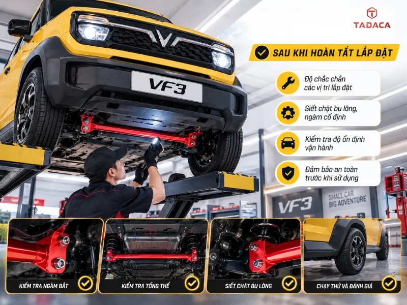 Kiểm tra kỹ thuật sau khi hoàn tất lắp đặt