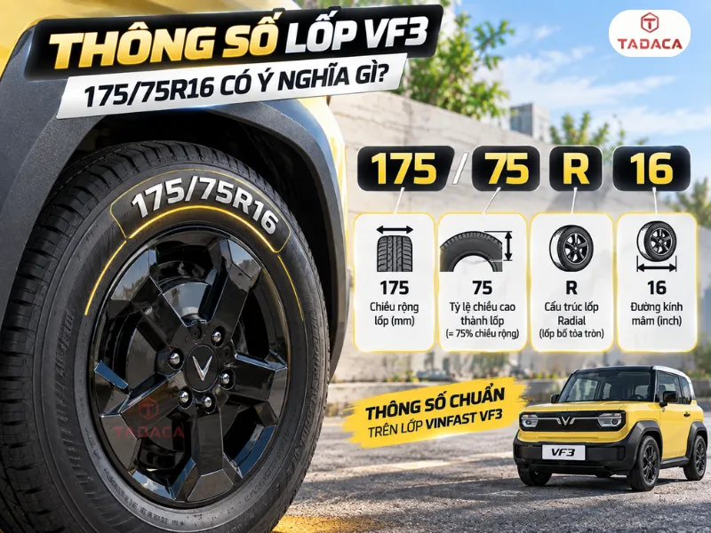 Ý nghĩa thông số 175/75R16 trên lốp VF3