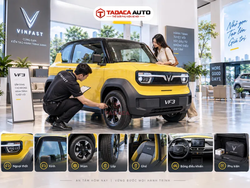 Kiểm tra kỹ xe trước khi nhận