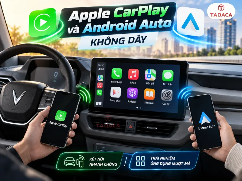 Apple CarPlay và Android Auto không dây