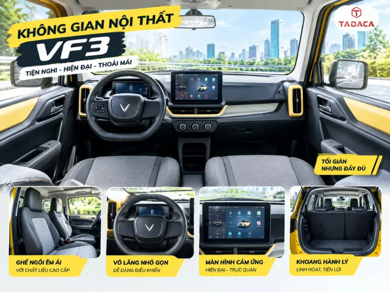VF3 thương mại được xác định với cấu hình 4 chỗ