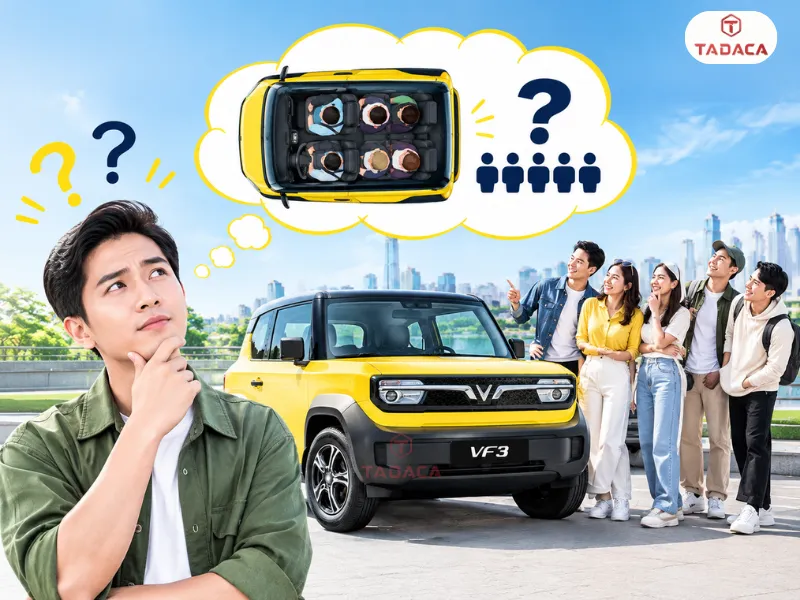 VF3 chở được tối đa bao nhiêu người theo cấu hình thương mại?