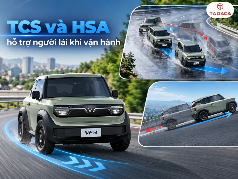 TCS và HSA hỗ trợ người lái khi vận hành