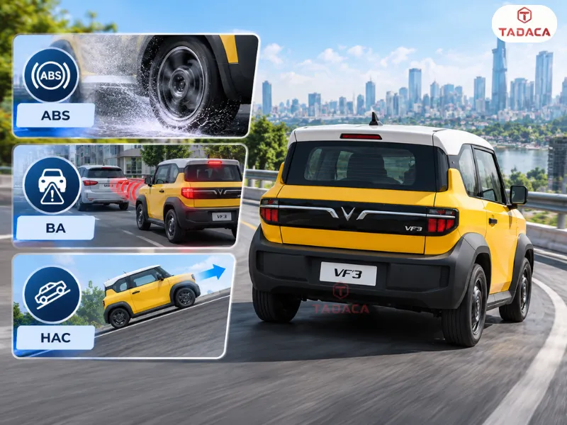 Các hệ thống hỗ trợ an toàn hiện có trên VF 3