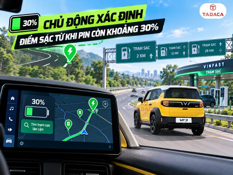 Lập kế hoạch sạc trước khi đi đường dài