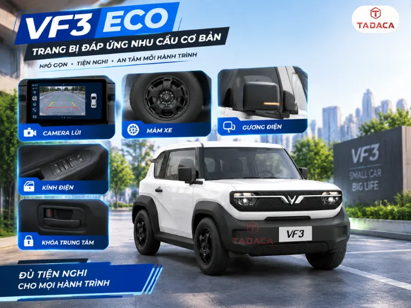 Khác biệt tập trung chủ yếu ở trang bị tiện nghi