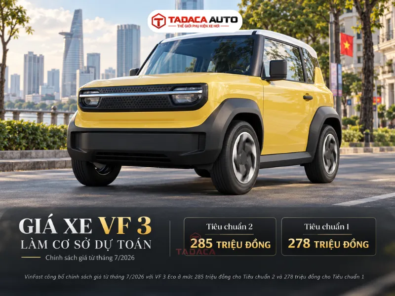 Giá xe VF 3 làm cơ sở dự toán
