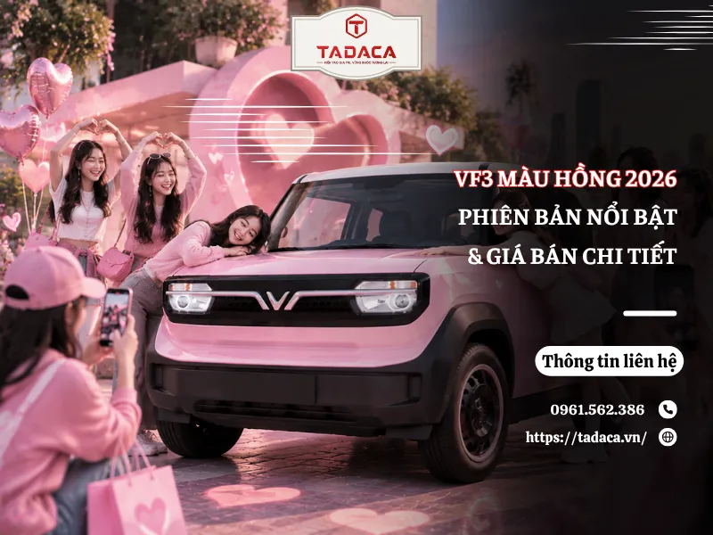 VF3 Màu Hồng 2026: Phiên Bản Nổi Bật & Giá Bán Chi Tiết